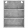 Highboard Betongrau 69,5x34x180 cm Holzwerkstoff