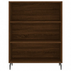 Highboard Braun Eichen-Optik 69,5x34x180 cm Holzwerkstoff