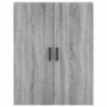 Highboard Grau Sonoma 69,5x34x180 cm Holzwerkstoff