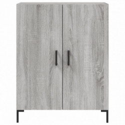 Highboard Grau Sonoma 69,5x34x180 cm Holzwerkstoff