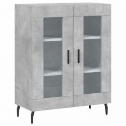 Highboard Betongrau 69,5x34x180 cm Holzwerkstoff