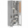 Highboard Grau Sonoma 69,5x34x180 cm Holzwerkstoff