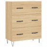 Highboard Sonoma-Eiche 69,5x34x180 cm Holzwerkstoff