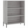 Highboard Grau Sonoma 69,5x34x180 cm Holzwerkstoff