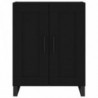 Highboard Schwarz 69,5x34x180 cm Holzwerkstoff