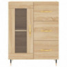 Highboard Sonoma-Eiche 69,5x34x180 cm Holzwerkstoff