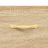 Highboard Sonoma-Eiche 69,5x34x180 cm Holzwerkstoff