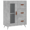 Highboard Betongrau 69,5x34x180 cm Holzwerkstoff