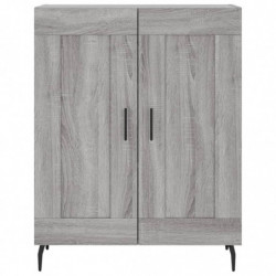 Highboard Grau Sonoma 69,5x34x180 cm Holzwerkstoff