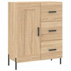 Highboard Sonoma-Eiche 69,5x34x180 cm Holzwerkstoff