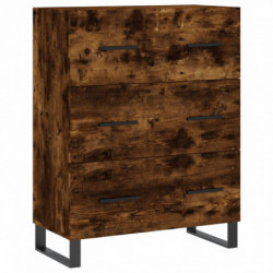 Highboard Räuchereiche 69,5x34x180 cm Holzwerkstoff