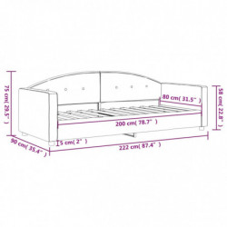 Tagesbett Dunkelgrün 80x200 cm Samt