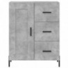 Highboard Betongrau 69,5x34x180 cm Holzwerkstoff