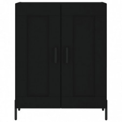 Highboard Schwarz 69,5x34x180 cm Holzwerkstoff