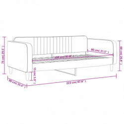 Tagesbett Rosa 80x200 cm Samt