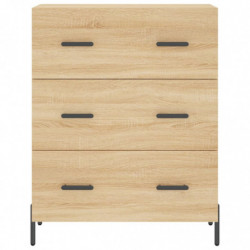 Highboard Sonoma-Eiche 69,5x34x180 cm Holzwerkstoff