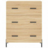 Highboard Sonoma-Eiche 69,5x34x180 cm Holzwerkstoff