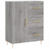 Highboard Grau Sonoma 69,5x34x180 cm Holzwerkstoff