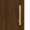 Highboard Braun Eichen-Optik 69,5x34x180 cm Holzwerkstoff
