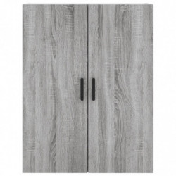 Highboard Grau Sonoma 69,5x34x180 cm Holzwerkstoff