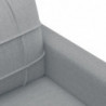 2-Sitzer-Sofa Hellgrau 120 cm Stoff