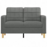 2-Sitzer-Sofa Dunkelgrau 120 cm Stoff