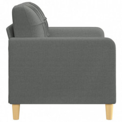 2-Sitzer-Sofa Dunkelgrau 120 cm Stoff