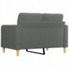 2-Sitzer-Sofa Dunkelgrau 120 cm Stoff