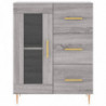 Highboard Grau Sonoma 69,5x34x180 cm Holzwerkstoff