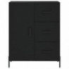 Highboard Schwarz 69,5x34x180 cm Holzwerkstoff