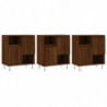 Sideboards 3 Stk. Braun Eichen-Optik Holzwerkstoff