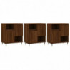 Sideboards 3 Stk. Braun Eichen-Optik Holzwerkstoff