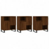 Sideboards 3 Stk. Braun Eichen-Optik Holzwerkstoff