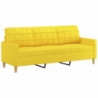 3-Sitzer-Sofa Hellgelb 180 cm Stoff