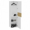FMD Kleiderschrank mit 2 Türen 54,5x41,7x199,1 cm Weiß & Artisan-Eiche