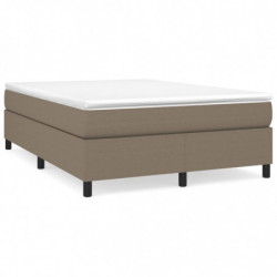 Boxspringbett mit Matratze Taupe 140x190 cm Stoff