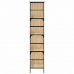 Bücherregal Sonoma-Eiche 78,5x33x153 cm Holzwerkstoff