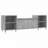 TV-Schrank Betongrau 160x35x55 cm Holzwerkstoff