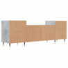 TV-Schrank Betongrau 160x35x55 cm Holzwerkstoff