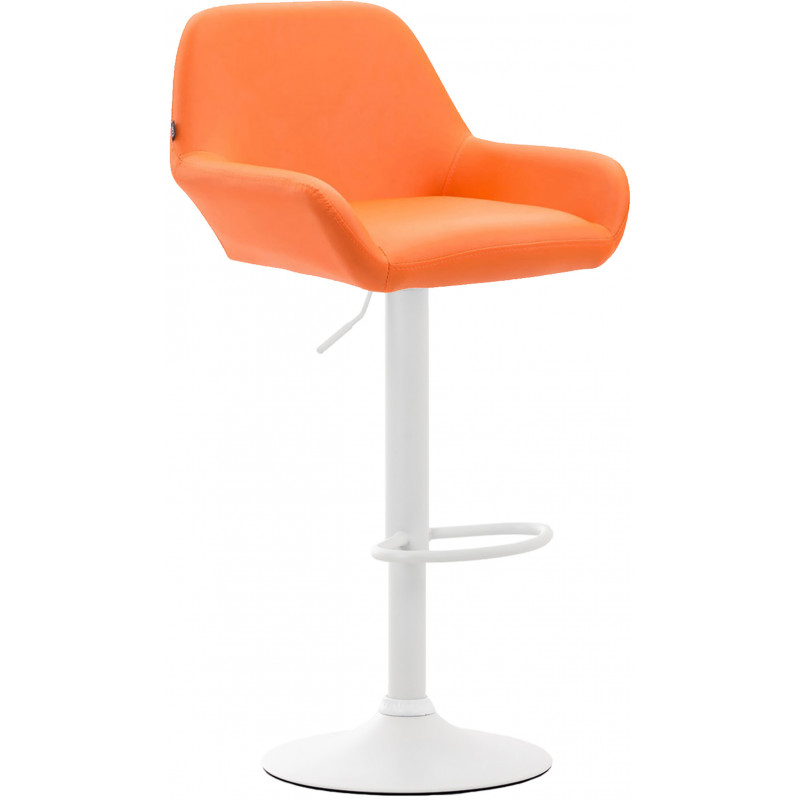 2er Set Barhocker Braga Kunstleder weiß