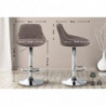 Barhocker Lazio Stoff chrom