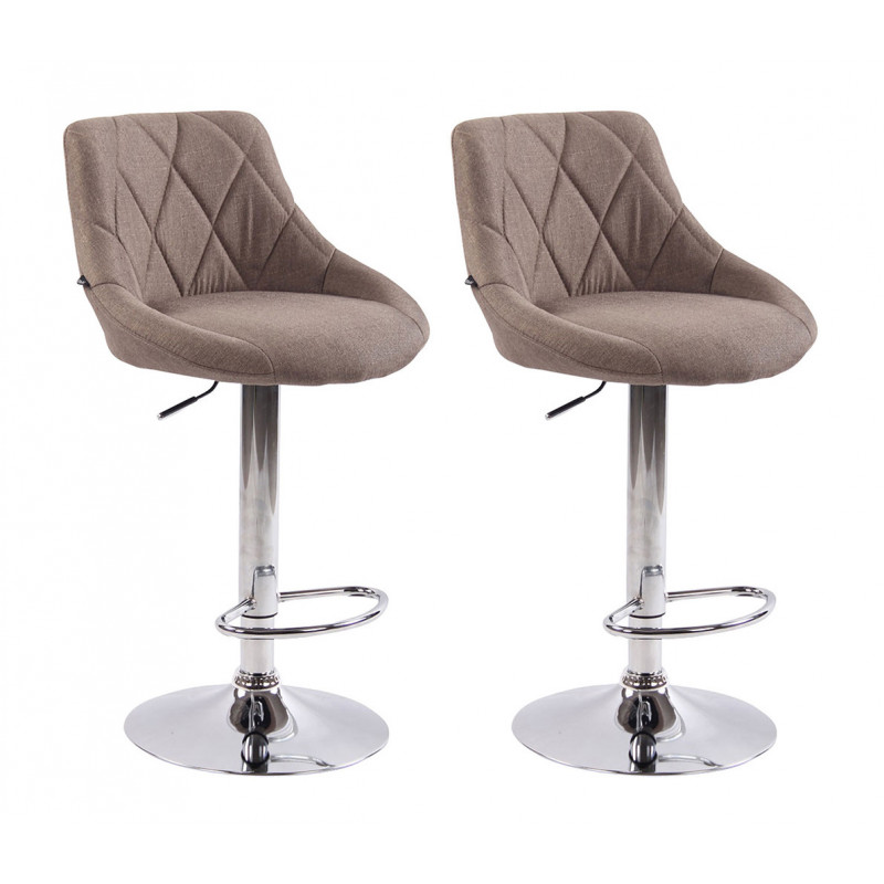 2er Set Barhocker Lazio Stoff