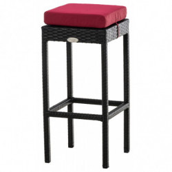 Barhocker Alia rubinrot