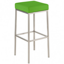 2er Set Barhocker Montreal 85 Kunstleder edelstahl
