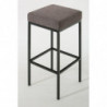 2er Set Barhocker Montreal 80 Stoff schwarz