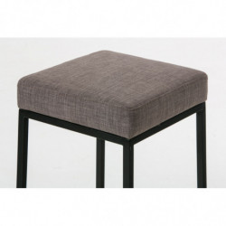 2er Set Barhocker Montreal 80 Stoff schwarz