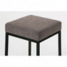 2er Set Barhocker Montreal 80 Stoff schwarz