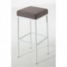 2er Set Barhocker Montreal 80 Stoff weiß