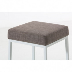 2er Set Barhocker Montreal 80 Stoff weiß