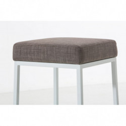 2er Set Barhocker Montreal 80 Stoff weiß